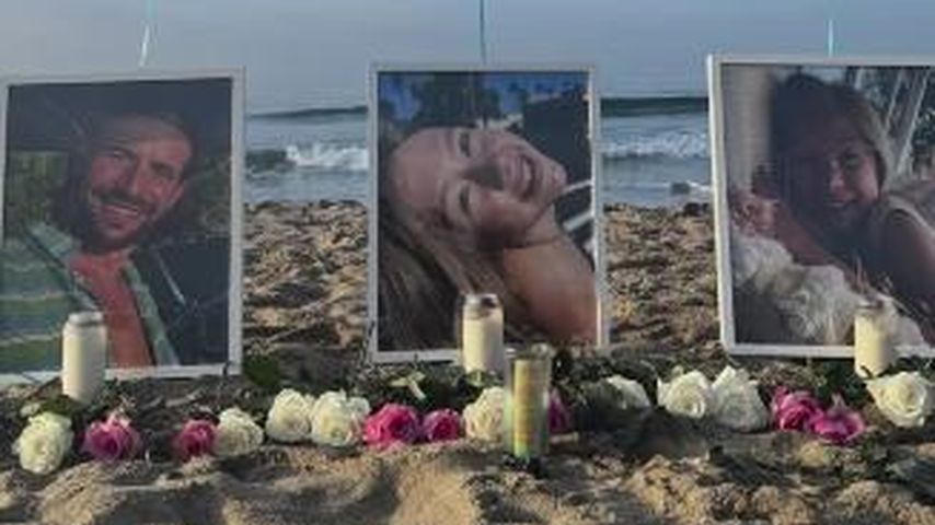 Fotos von Christian Oliver und seinen Kindern am Strand