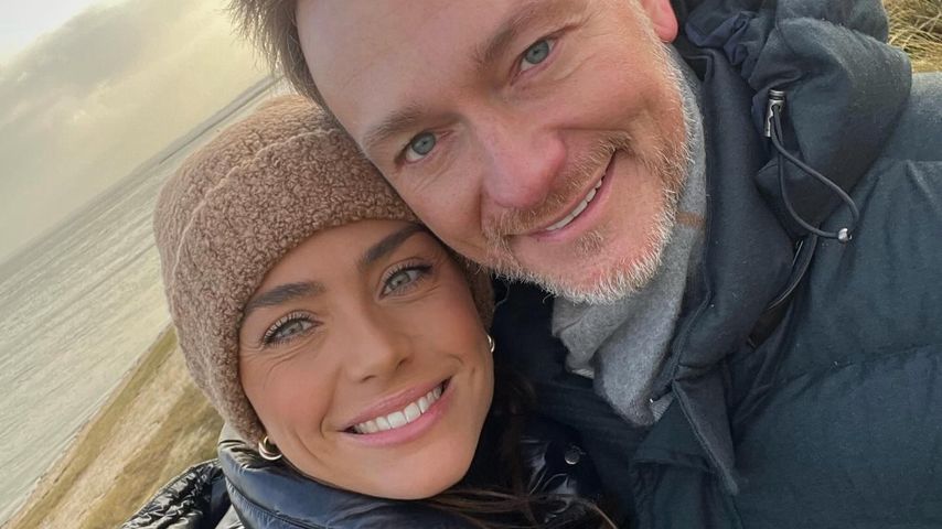 Franca Lehfeldt und Christian Lindner im Januar 2024 auf Sylt