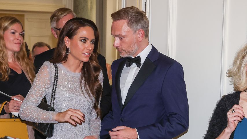 Franca Lehfeldt und ihr Mann Christian Lindner auf Schloss Bellevue im Oktober 2022