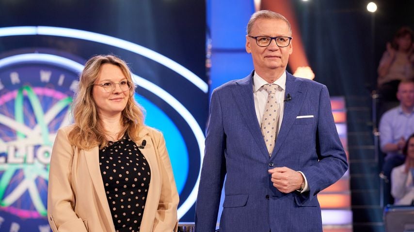 Frances Schoppe-Müller und Günther Jauch bei "Wer wird Millionär?"