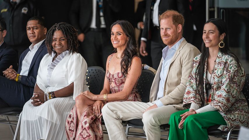 Francia Márquez, Herzogin Meghan und Prinz Harry  im August 2024