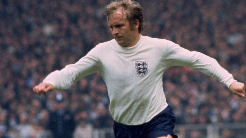 Francis Lee beim Spiel der englischen Nationalmannschaft gegen Schottland 1971