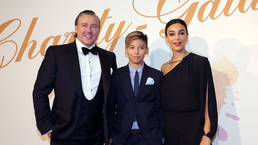 Franjo und Verona Pooth mit ihrem Sohn Diego, 2017