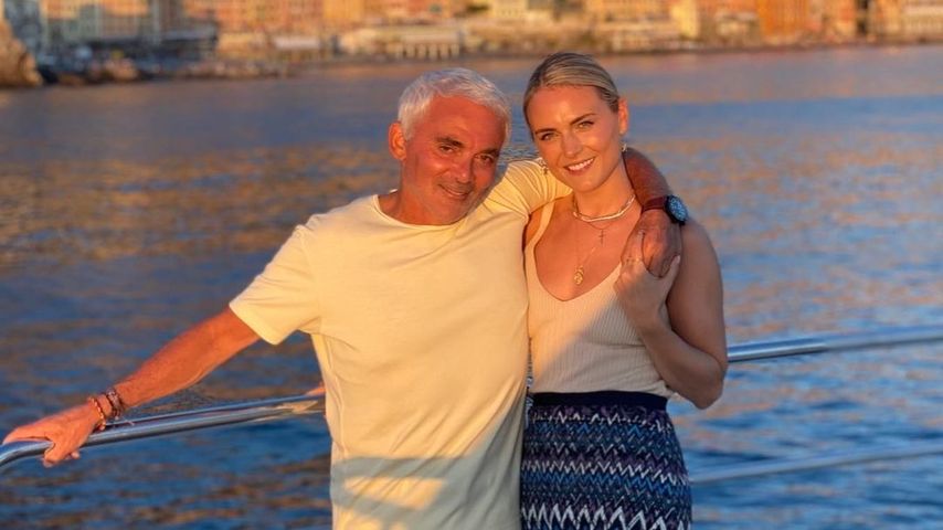Filmmogul Frank Giustra und Schauspielerin Francesca Dutton im Urlaub