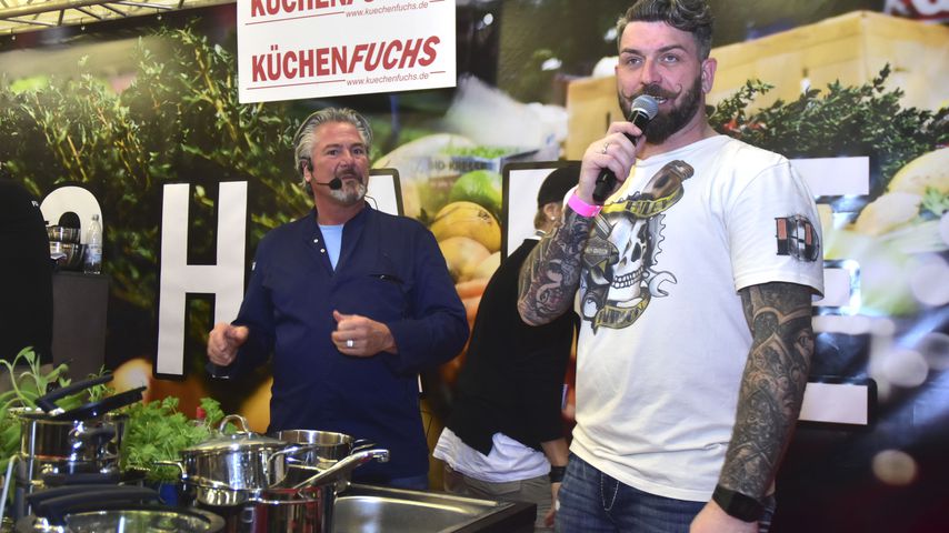 Frank Oehler und Ingo Kantorek beim Show-Kochen auf der Tattoo Convention in Dresden