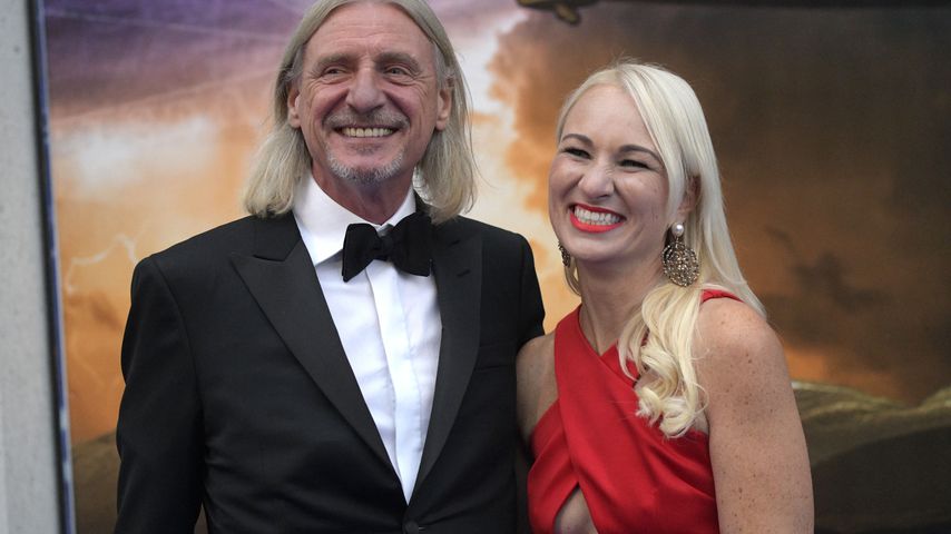 Frank Otto und Sonja bei der Premiere von "Zeppelin" im Musicalhaus Füssen, Oktober 2021