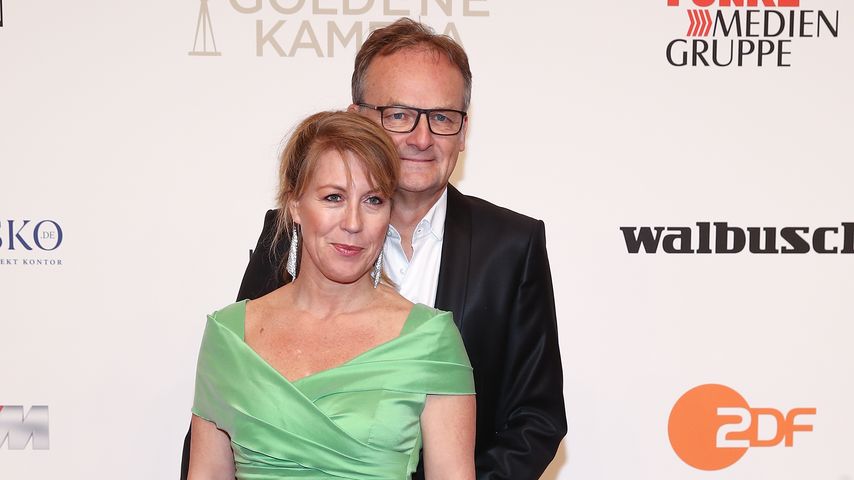 Frank Plasberg und seine Frau, Februar 2018