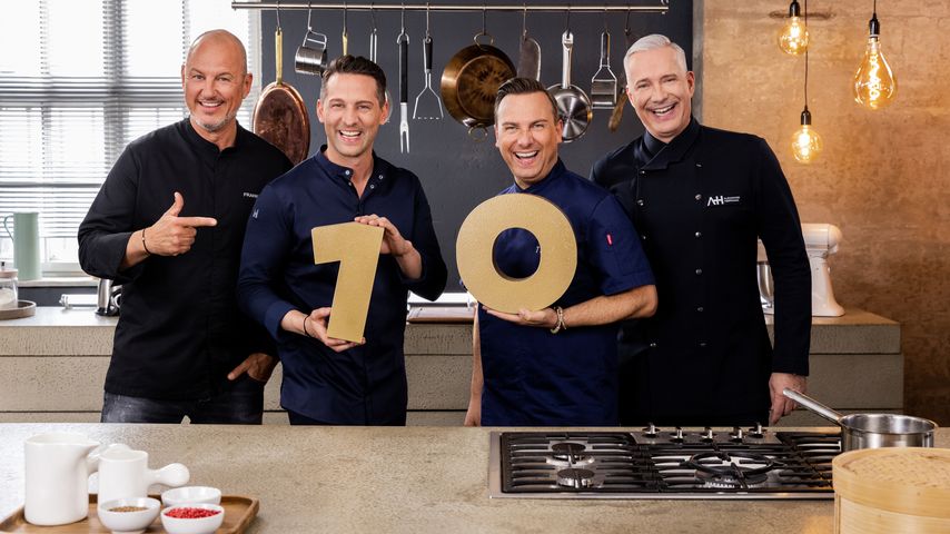 Frank Rosin, Alexander Kumptner, Tim Raue und Alexander Herrmann, "The Taste"-Coaches
