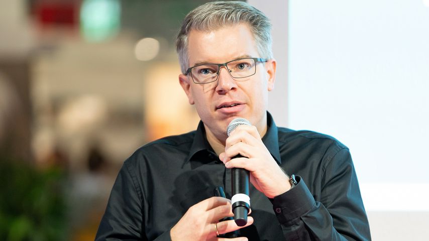 Frank Thelen bei einem Vortrag zur digitalen Revolution auf der Buchmesse in Frankfurt