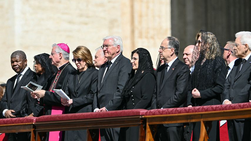 Frank-Walter Steinmeier bei der Beerdigung des Papstes