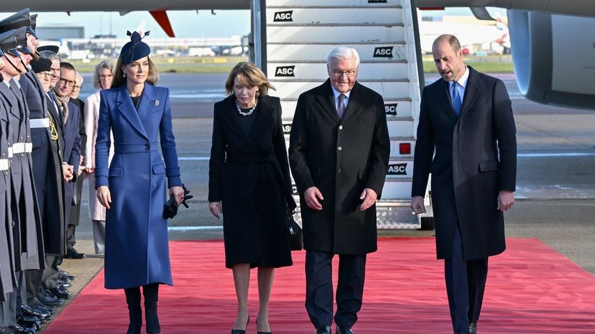 Ankunft von Frank-Walter Steinmeier und Elke Büdenbender in London, begrüßt von Prinz William und Catherine, Princess of Wales