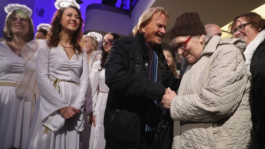 Frank Zander beim Weihnachtsessen für Bedürftige im Dezember 2016