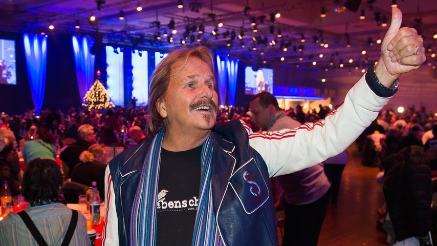 Frank Zander beim Weihnachtsessen für Bedürftige im Dezember 2015
