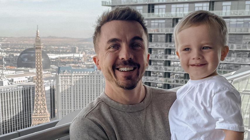 Frankie Muniz mit seinem Sohn Mauz im Jahr 2024