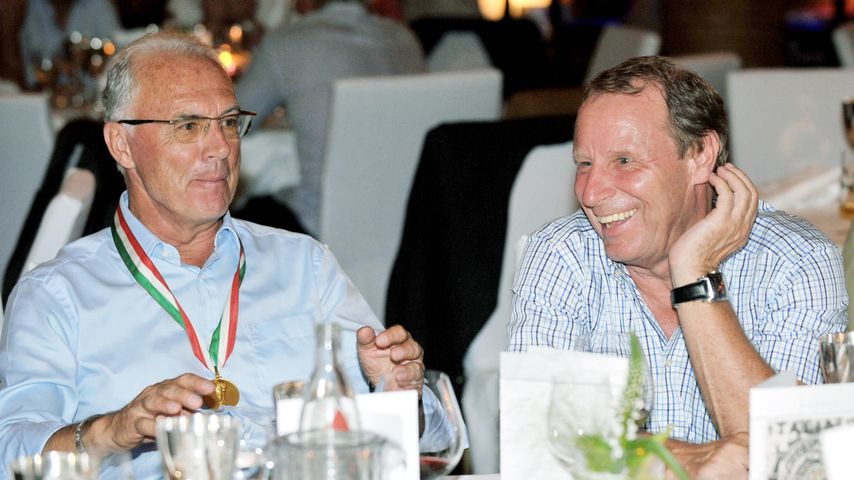 Franz Beckenbauer und Berti Vogts im Jahr 1990
