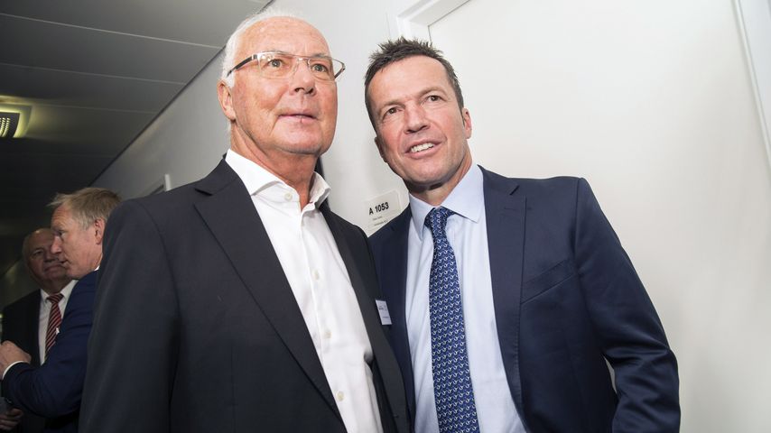 Franz Beckenbauer und Lothar Matthäus, ehemalige Fußballer