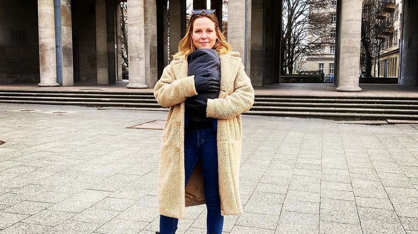 "Eingegroovt": Franziska van der Heide gibt ein Mama-Update
