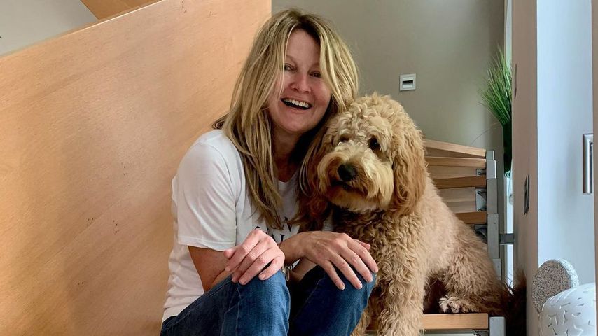 Frauke Ludowig mit ihrem Hund Cooper, Juni 2021