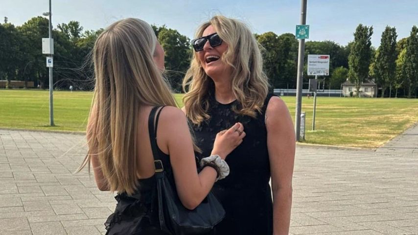 Frauke Ludowig mit ihrer Tochter Nika