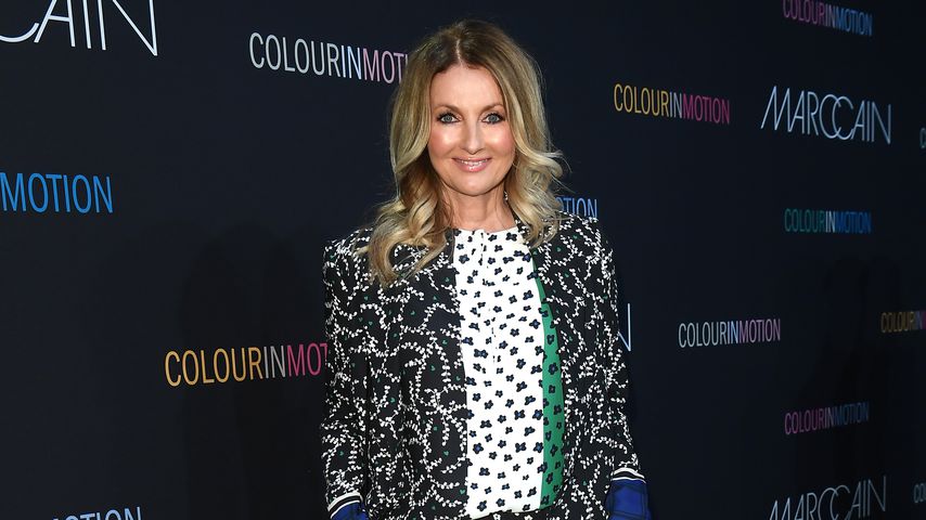 Frauke Ludowig auf der Mercedes-Benz Fashion Week in Berlin, Juli 2019