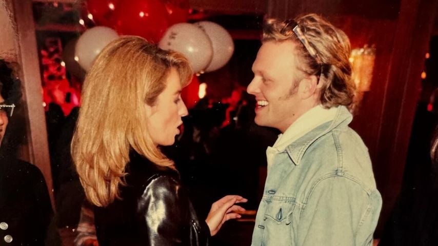 Frauke Ludowig und Stefan Raab in jungen Jahren