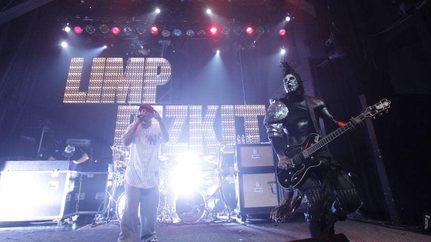 Fred Durst und Wes Borland von Limp Bizkit im Mai 2010 in New York City