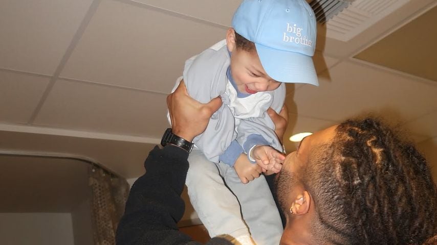 Fred Warner mit seinem Sohn Beau, Januar 2026