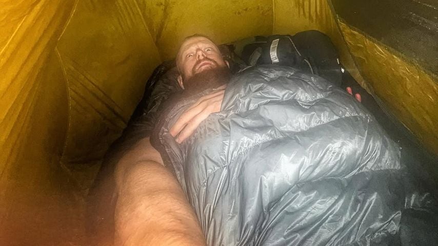 Fritz Meinecke beim Ultra-Bikepacking, Dezember 2024
