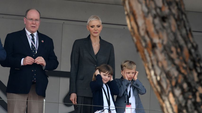 Fürst Albert, Fürstin Charlène und ihre Kinder Prinzessin Gabriella und Prinz Jacques