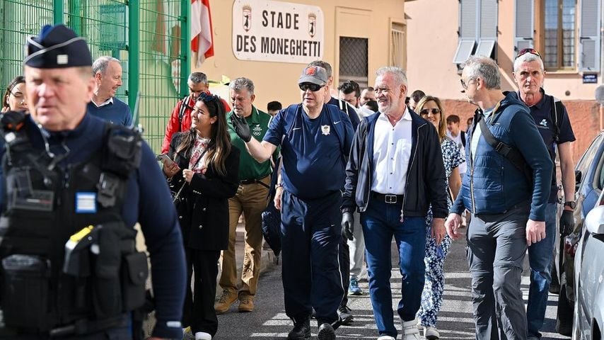 Fürst Albert bei einer Stadtreinigung im April 2023