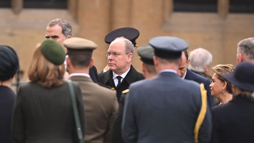 Fürst Albert II. von Monaco auf der Gedenkfeier von Prinz Philip