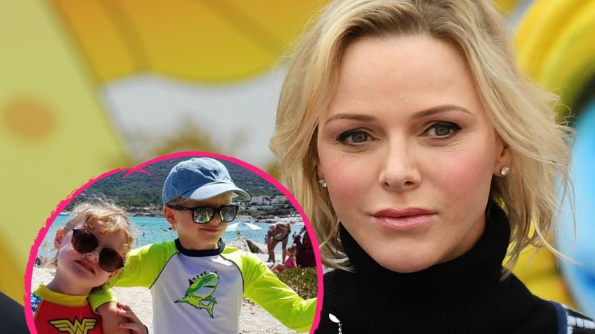 Fürstin Charlène teilt Urlaubsschnappschuss ihrer Zwillinge