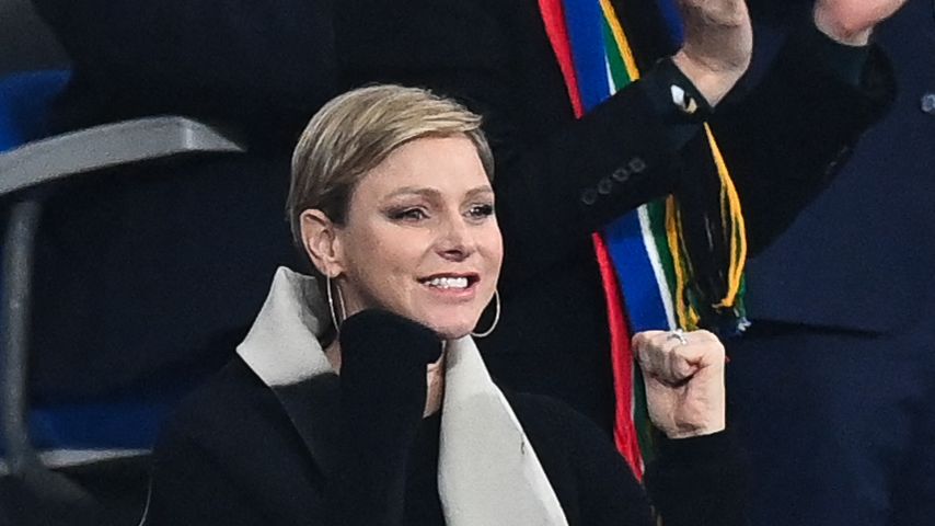 Fürstin Charlène im Freudentaumel bei der Rugby-WM in Paris!