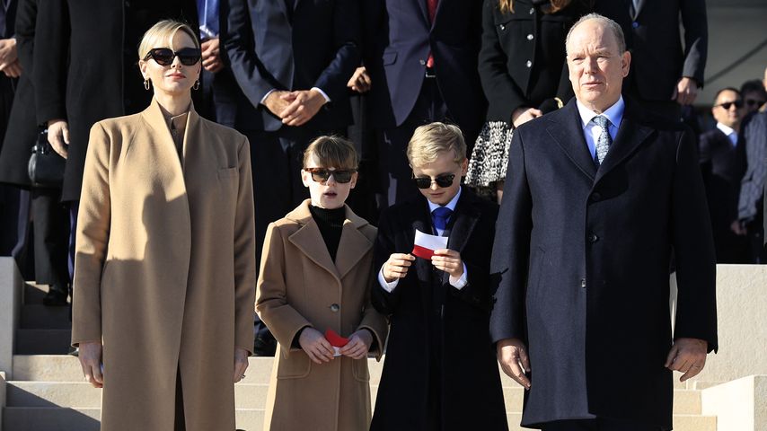Fürstin Charlène, ihre Kinder und Fürst Albert II., Dezember 2024