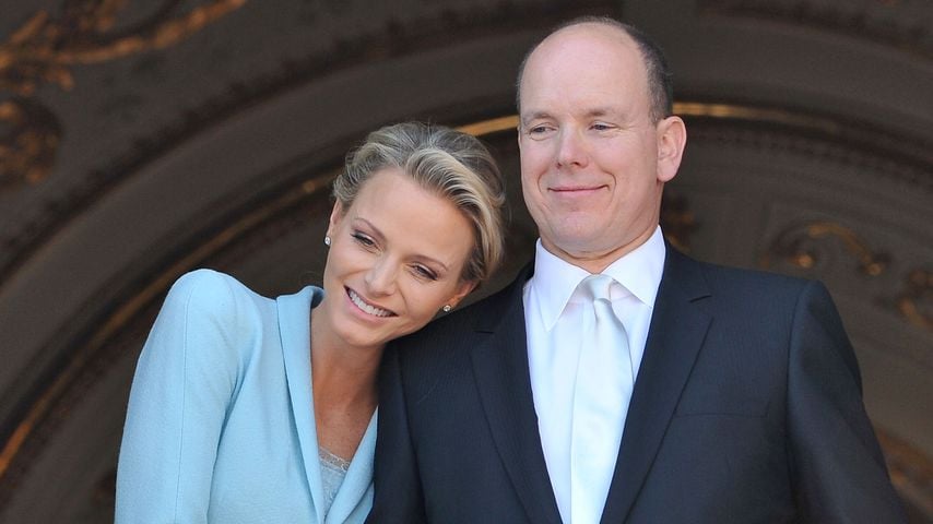 Fürstin Charlène und Fürst Albert bei ihrer standesamtlichen Hochzeit