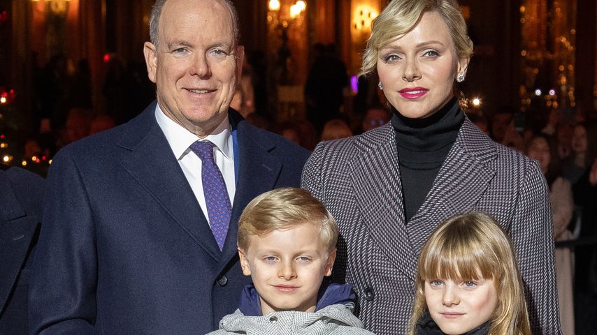Fürst Albert, Prinz Jacques, Prinzessin Gabriella und Fürstin Charlène im November 2024