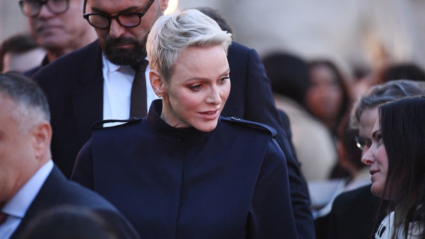 Fürstin Charlène bei der Pariser Fashion Week im Oktober 2022