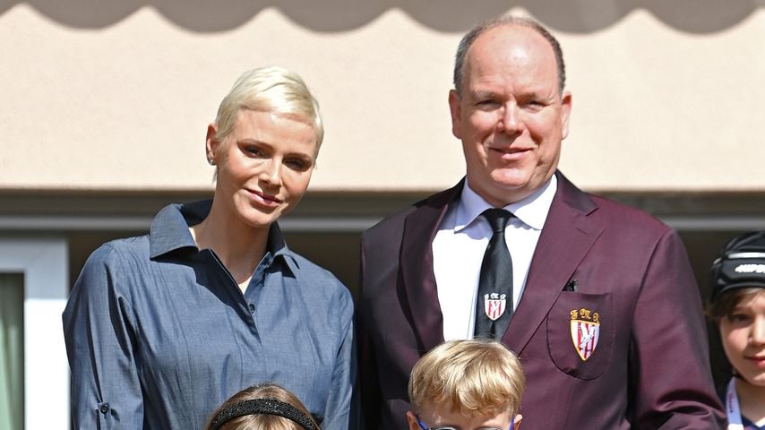 Fürstin Charlène und Fürst Albert mit ihren Kindern Prinzessin Gabriella und Prinz Jacques