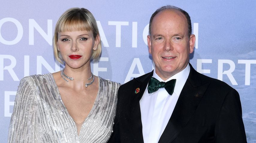 Fürstin Charlène und ihr Mann Prinz Albert II. von Monaco in Monte-Carlo im September 2020