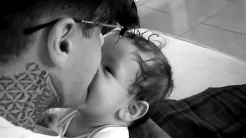 Furkan Akkaya und sein Sohn Xavi