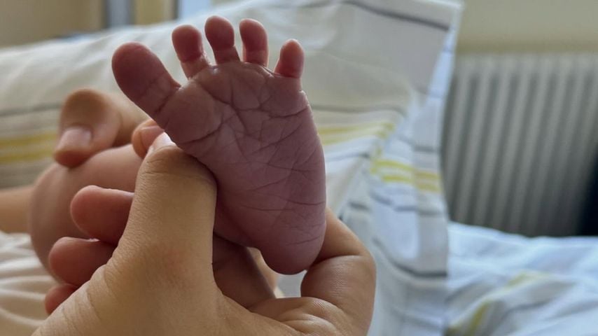 Fuß von Matthias Höhns Sohn