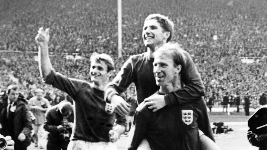 Fußballer Roger Hunt beim WM-Finale 1966