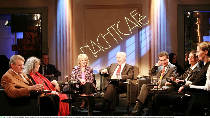 Wieland Backes mit seinen "Nachtcafé"-Gästen, 2006