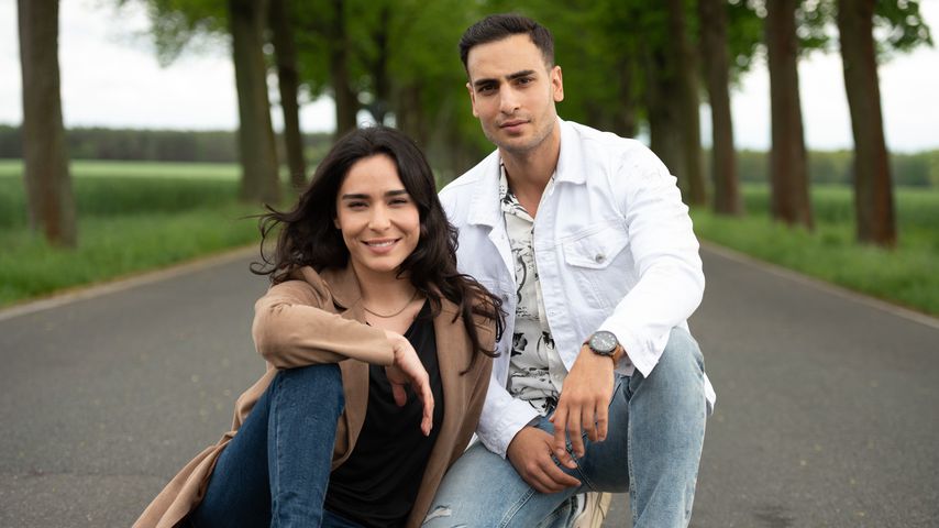 Gamze Senol und Timur Ülker am Set von "Nihat – Alles auf Anfang"