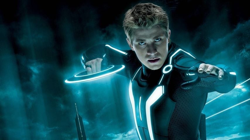 Garett Hedlund auf einem Promo-Plakat von "Tron: Legacy", 2010