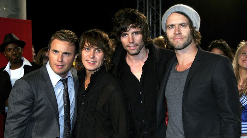 Gary Barlow, Mark Owen, Jason Orange und Howard Donald von Take That
