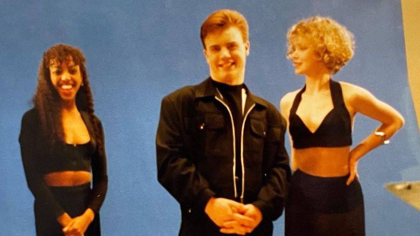Gary Barlow und seine Frau Dawn (r.), 1988