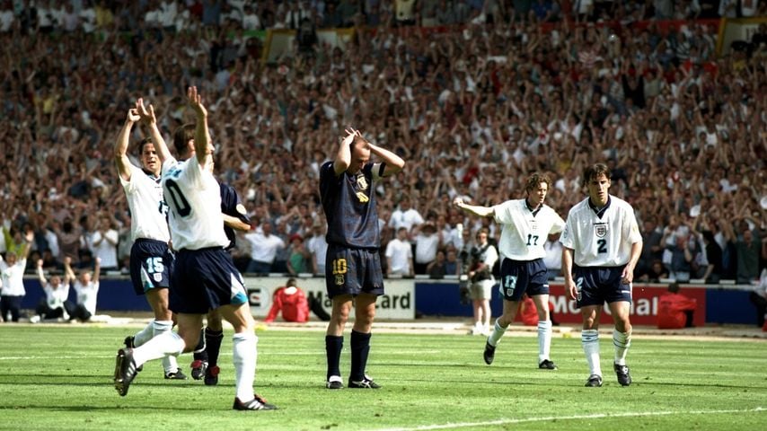 Gary McAllister nach dem verschossenen Elfmeter bei der EM 1996
