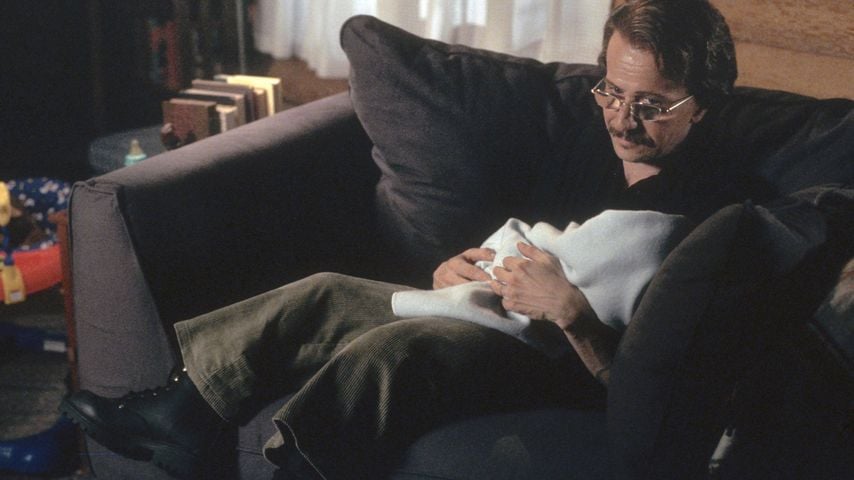 Gary Oldman am Set des Films "Tiptoes", Hollywood 2004