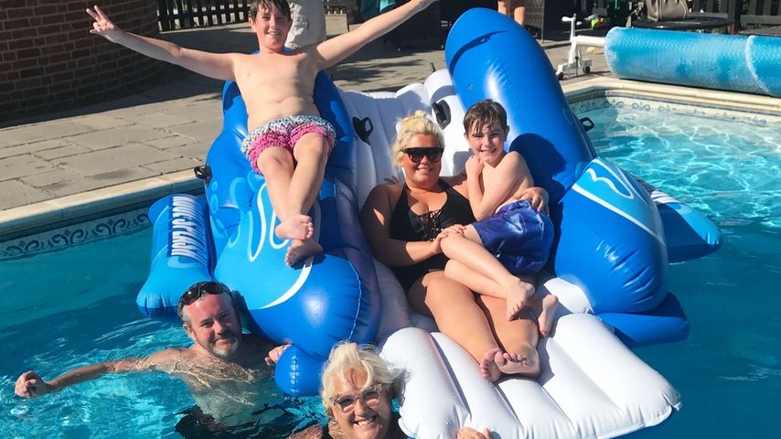 Reality-TV-Bekanntheit Gemma Collins und ihre Familie